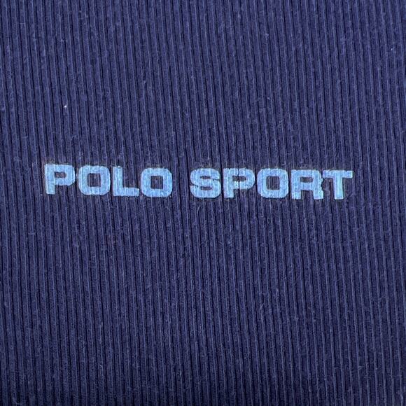 90s Polo Sport ribbed v neck tshirt 1990s vintage - Picture 2 of 5